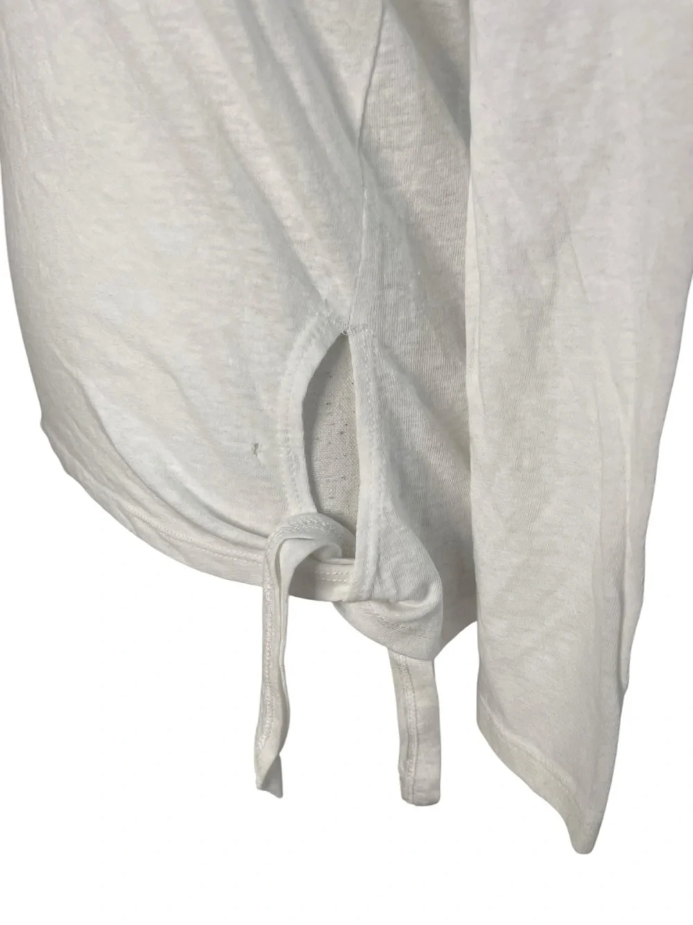 J. Crew Mercantile Side Tie T-Shirt White